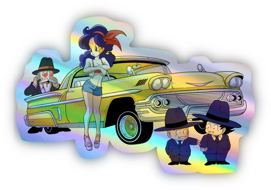 Dragonball Launch Lowrider Sticker Holographic
